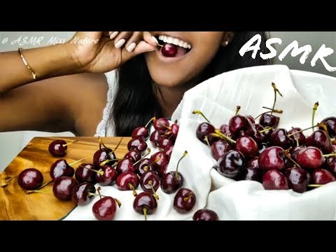 ASMR Eating: 🍒CHERRIES!🍒 YUM! /No talking😊