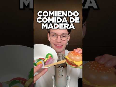 ASÍ ES LA ENSALADA DE MADERA #asmr #shorts #asmrsounds #comedia