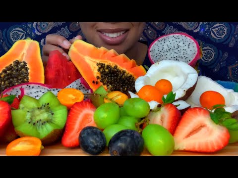 ASMR | MOST COLORFUL FRUIT PLATTER 🍇🍉🍓🥥🥝🍊