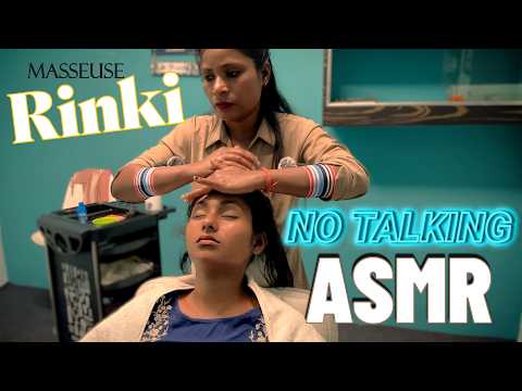 ASMR | Deep Tissue Head Massage By Masseuse Rinki, No Talking ASMR || Relax and Reduce Anxiety