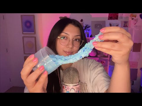 ASMR slime haul 💚