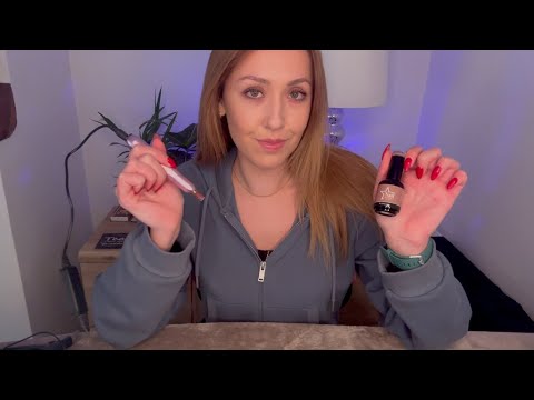 ASMR Nail Salon - Doing Your Gel Nails RP