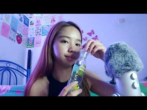 ASMR personal attenion, positive affirmation & plucking negative energy 💕