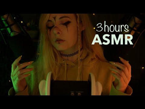 ASMR | 3 HOURS deep Breathing, Ear Massage, Ear Cleaning & no talking for Sleep