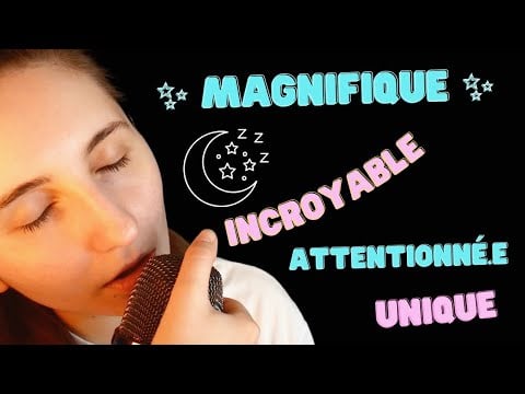 ASMR Je te chuchote des mots doux pour dormir (chuchotements proches du micro 🥵)