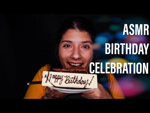 ASMR FOOD | EATING BIRTHDAY CAKE | MOUTH SOUNDS FOR SLEEP | EATING SOUNDS