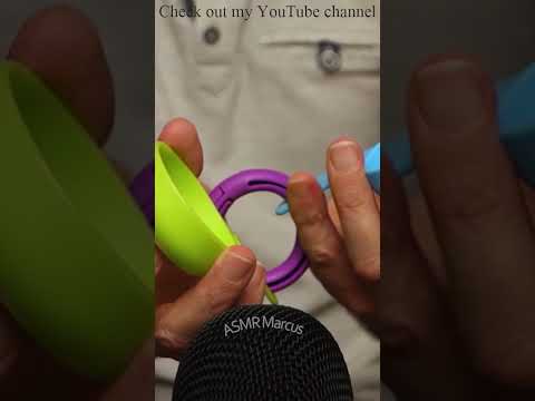 ASMR Fidgeting and tapping with some plastic spoons #short