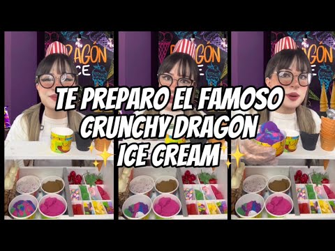 VERSIÓN COMPLETA - ASMR - Te preparo el mejor helado, el famoso ✨Crunchy Dragón Ice Cream✨