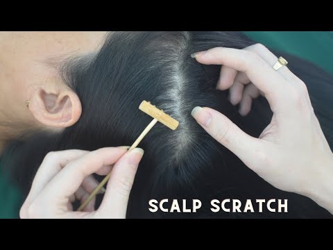 ASMR Relaxing Hair Parting And Head Scratching Sounds, Tingly For Reduce Stress