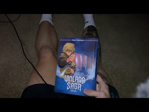 relaxing Vinland Saga reading on the floor ASMR