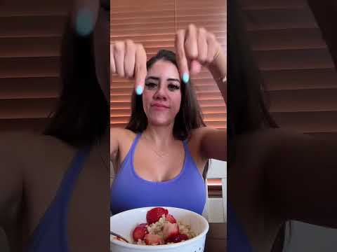 ASMR post work out breakfast :)