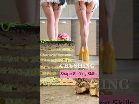 Pineapples vs. Cake! Oddly Satisfying High Heels Crushing Food! ASMR