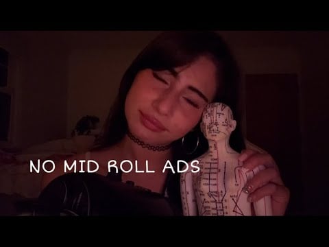 ASMR ~ SENSITIVE Inaudible whispers, hand sounds and acupuncture doll + more