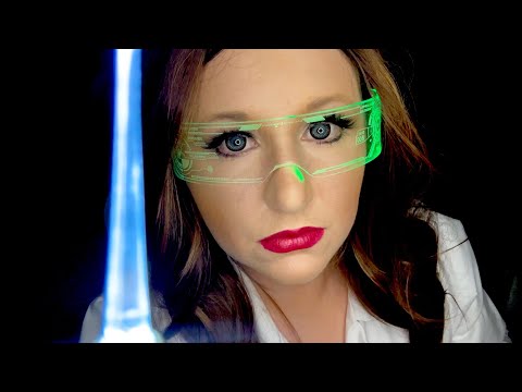 ASMR Futuristic Eye Exam Roleplay | Pen Light | Gloves | Personal Attention