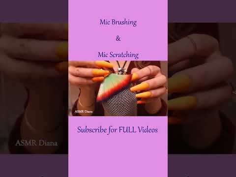 ASMR Mic Scratching & Mic Brushing ❤️ #shorts