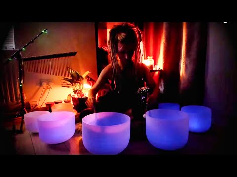 432 hz 1 Hour Crystal Singing Bowl sound bath no talking - Healing - meditation - Relaxing