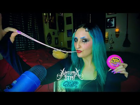 ASMR | GOTH GIRL GUM CHEWING & WHISPERS | 200% SENSITIVITY #asmr #asmrbubblegum
