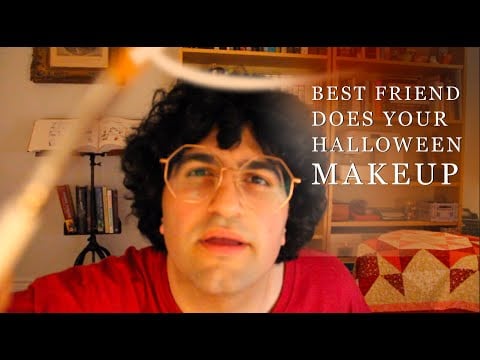 [ASMR] Best Friend Does Your Halloween Makeup 🧛💄