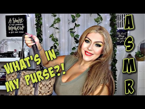 ASMR (Close Whisper) What's In My Bag| Chewing Gum