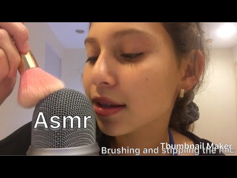 Asmr Stippling And Brushing The Mic/talking About Vlogmas And Christmas Videos