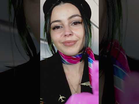Flight Attendant Massaging Your Shoulders ASMR Roleplay #tingles  #personalattention #latexgloves