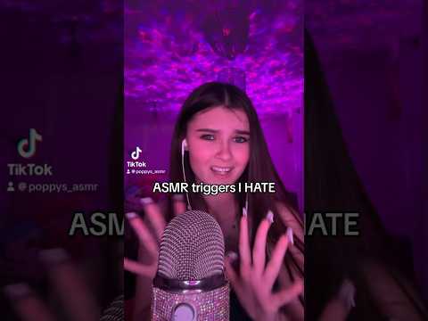 ASMR Triggers I HATE #asmr #tingles #asmrtriggers #tingletime #asmrvideos #relax