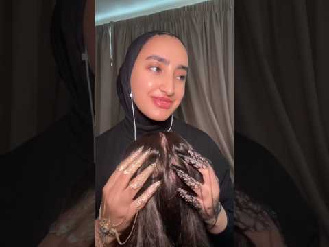 Scalp stretching with my hand jewellery 💆🏽‍♀️ #asmr #relaxing #scalpmassage #headmassage #shorts