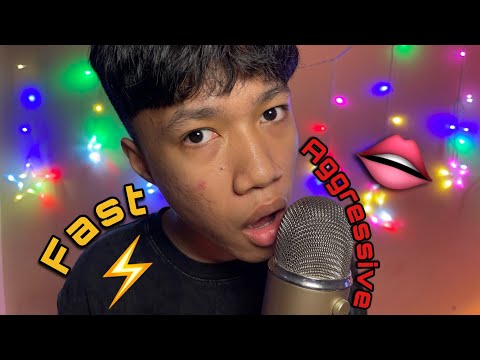 ASMR Fast & Aggressive Mouth Sounds For Tingle Immunity 