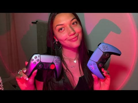 ASMR fast and aggressive ps5 controller tapping and scratching