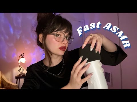 ULTRA FAST AND AGGRESSIVE ASMR FOR TINGLE IMMUNITY (Mic Triggers, Mouth Sounds, Tapping, More)