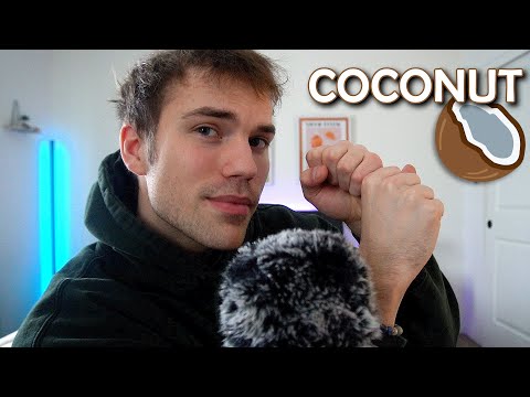 ASMR Coconut Rain w/ Mouth Sounds For Relaxation