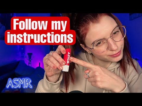 ASMR - Follow my instructions (you can close your eyes half way through)