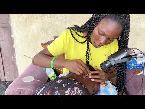 ASMR SCALP SCRATCHING AND EAR PICKING AND CLEANING FOR SLEEP