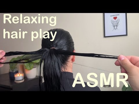 ASMR Relaxing Hair Brushing & Gentle Hair Play for Sleep