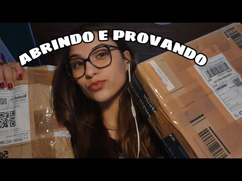 ASMR UNBOXING ROUPAS DE SEGUNDA MÃO✨️💕