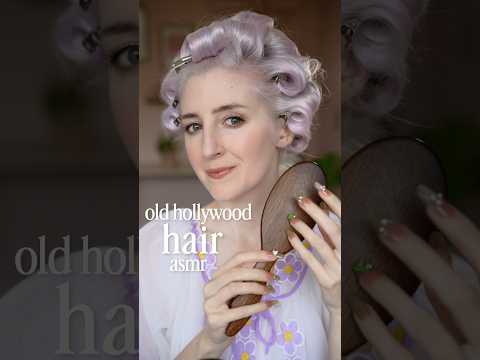 old hollywood glamour hair #asmr ✨ overnight wetset curls
