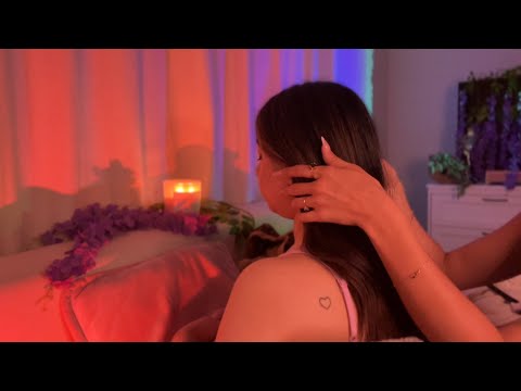 One Long Night of Care | Hair Play, Whispers & Gentle Touch ASMR