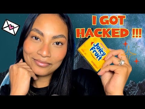 I GOT HACKED....ASMR Chat With Me While Chewing Juicy Fruit Gum