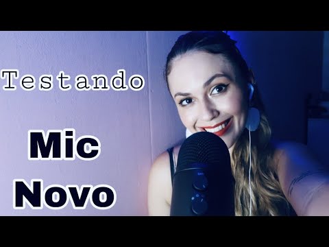 ASMR: UNBOXING e TESTE do NOVO MICROFONE (Blue Yeti)