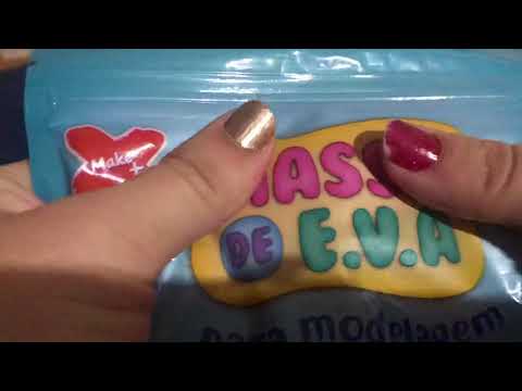 ASMR MASSINHA DE EVA (PLASTIC SOUNDS, TAPPING)