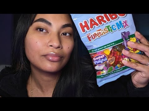 ASMR Haribo Funtastic Gummy Mix , Chewing Eating Sounds