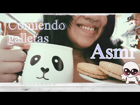 ASMR COMIENDO GALLETAS DE NARANJA 🍪 🍊