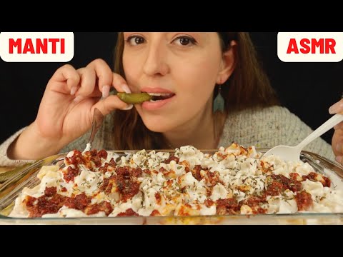 ASMR | MANTI ve TURŞU Gömüyorum | Löp Löp Yemek Sesleri Türkçe #mukbang