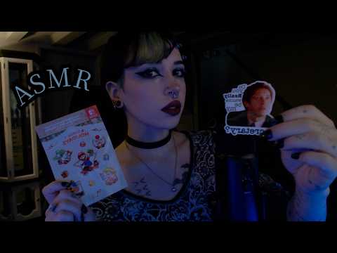 ASMR Decorating My Mic With Stickers | Tapping, Whispering