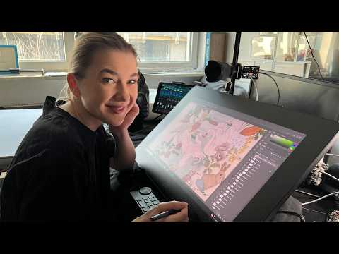 Rysujemy razem projekt apaszki  na tablecie ASMR cz 4