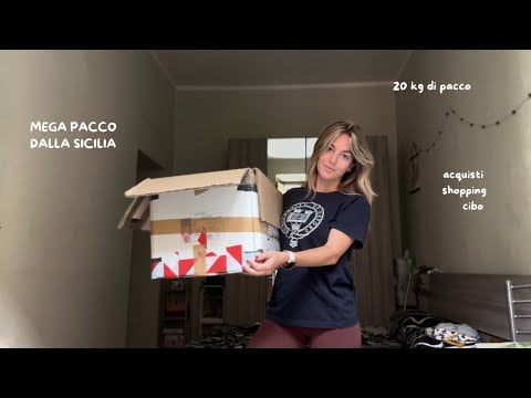 UNBOXING PACCO DA GIÙ ✈️ (asmr ita)