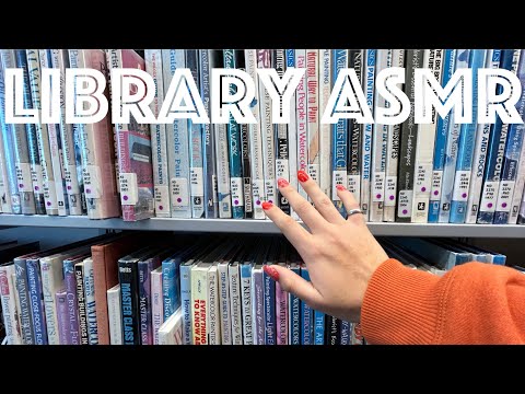 ASMR: In The Library: Tapping, Tracing, Scratching, on Books 📚