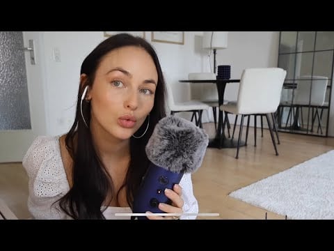 ASMR German whisper ramble (Q‘s for Q&A, Mouth Sounds, Thank you all) 💘