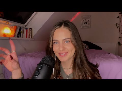 ASMR plucking and brushing away negative energy💚