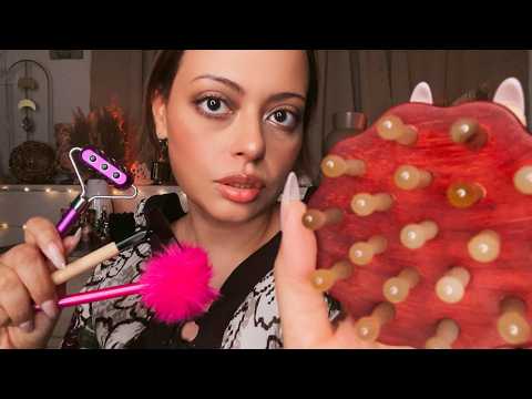 ASMR| Doing Your Makeup With All the Wrong Things 😜 Anticipatory Tingles (PERSONAL ATTENTION)